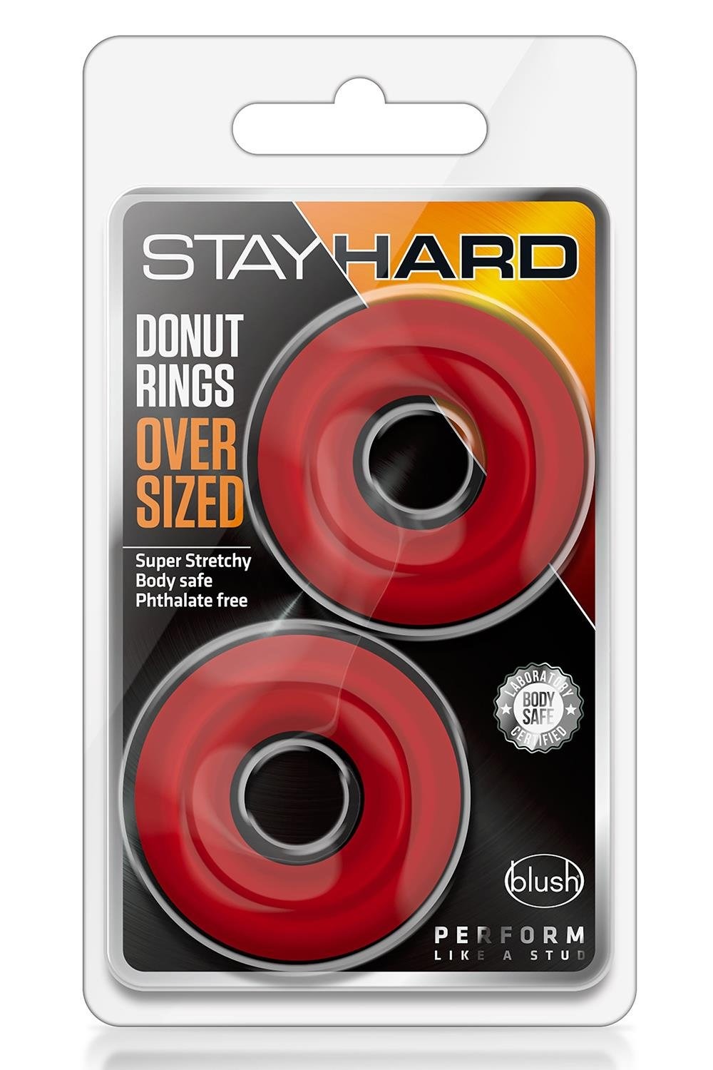 Набор эрекционных колец Blush Stay Hard Donut Rings, красные