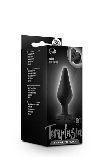Анальная пробка TEMPTASIA SPANK ME BUTT PLUG BLACK