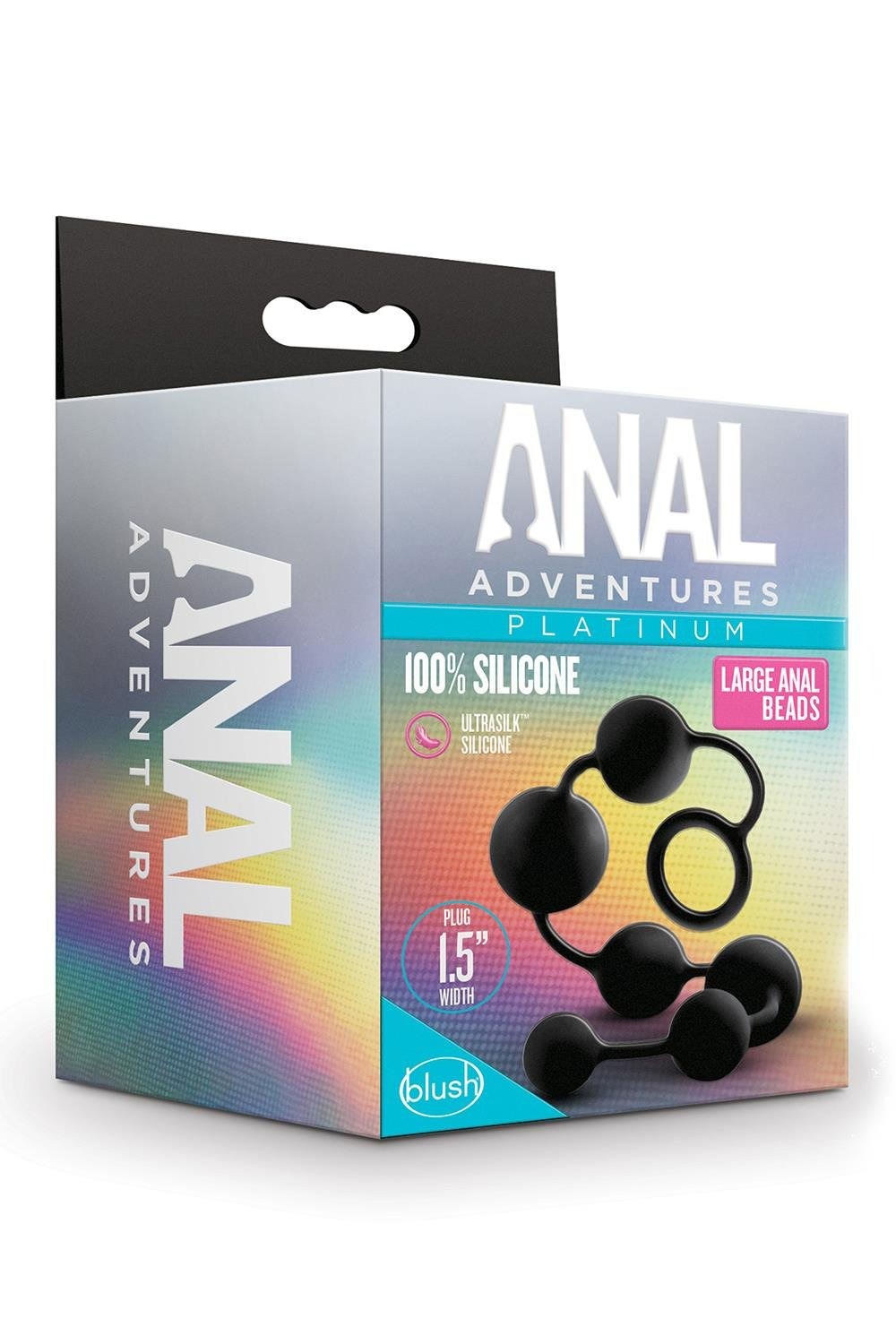 Анальные шарики Blush Anal Adventure Platinum Silicone Large Anal Beads