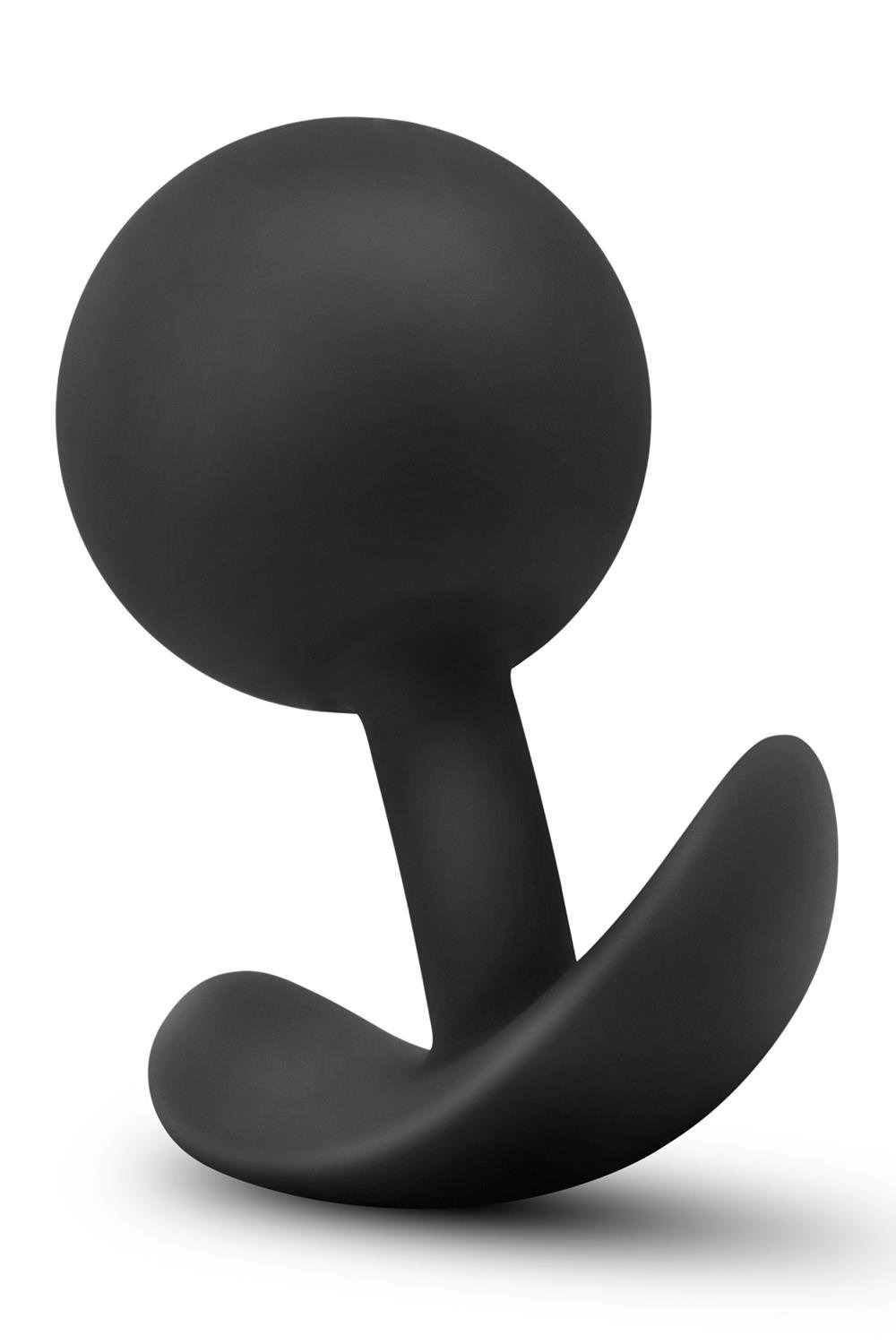 Анальный плаг Blush с внутренним шариком Adventures Platinum Silicone Vibra
