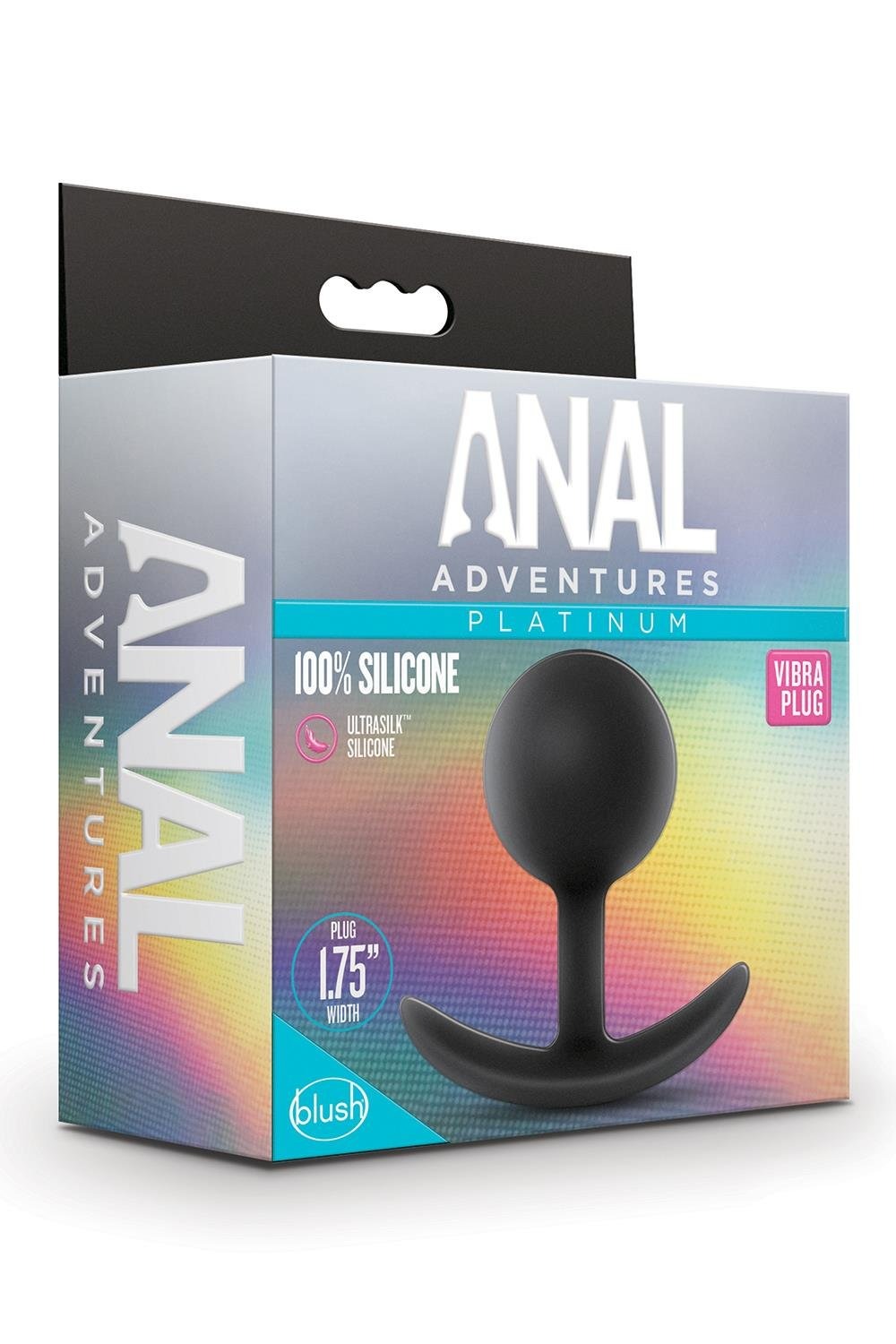 Анальний плаг з внутрішньою кулькою Blush Anal Adventures чорний
