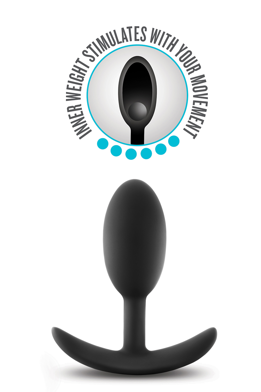 Анальна пробка Blush ANAL ADVENTURES VIBRA SLIM PLUG MEDIUM