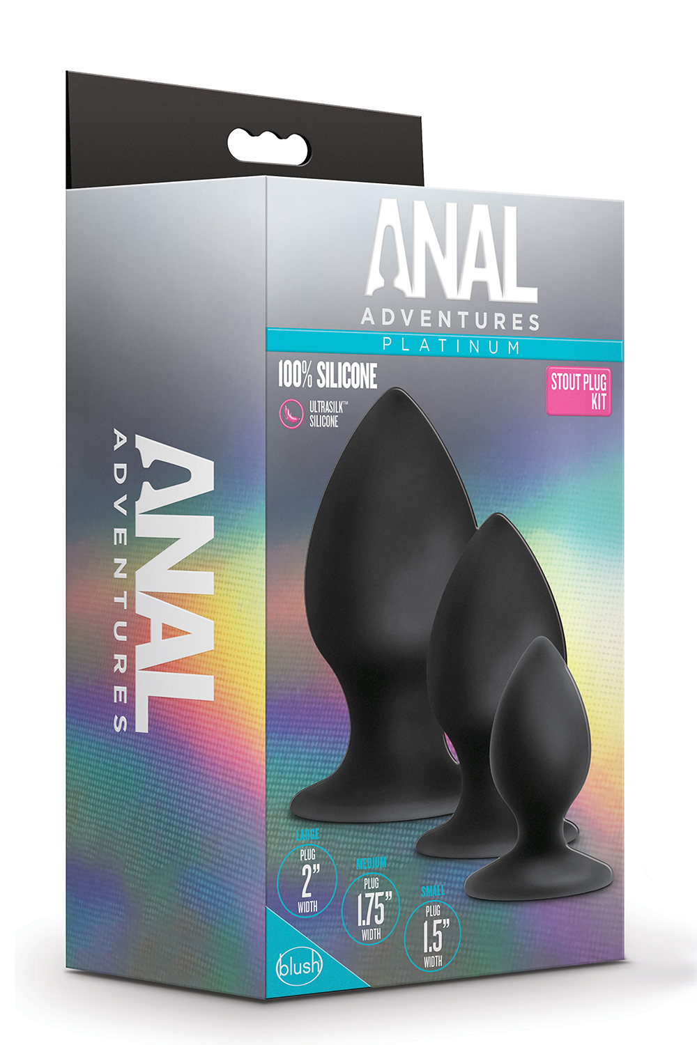 Набор анальных пробок Blush Anal Adventures Platinum Silicone Anal Stout Plug