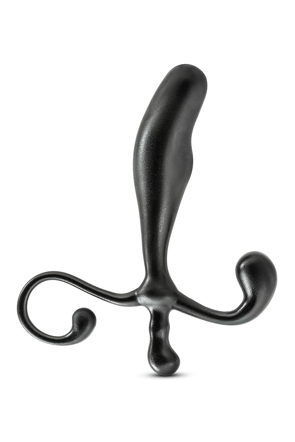 Масажер простати Blush Anal Adventures чорного кольору, 12.4 см х 2.5 см