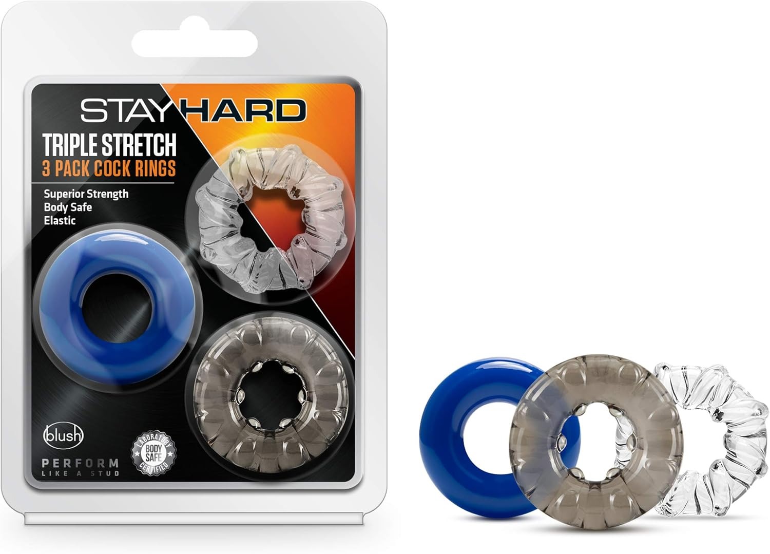 Набор эрекционных колец STAY HARD TRIPLE STRETCH
