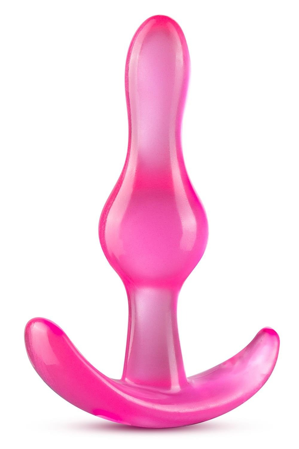 Анальний плаг із стопером Blush B Yours Curvy Anal Plug рожевий