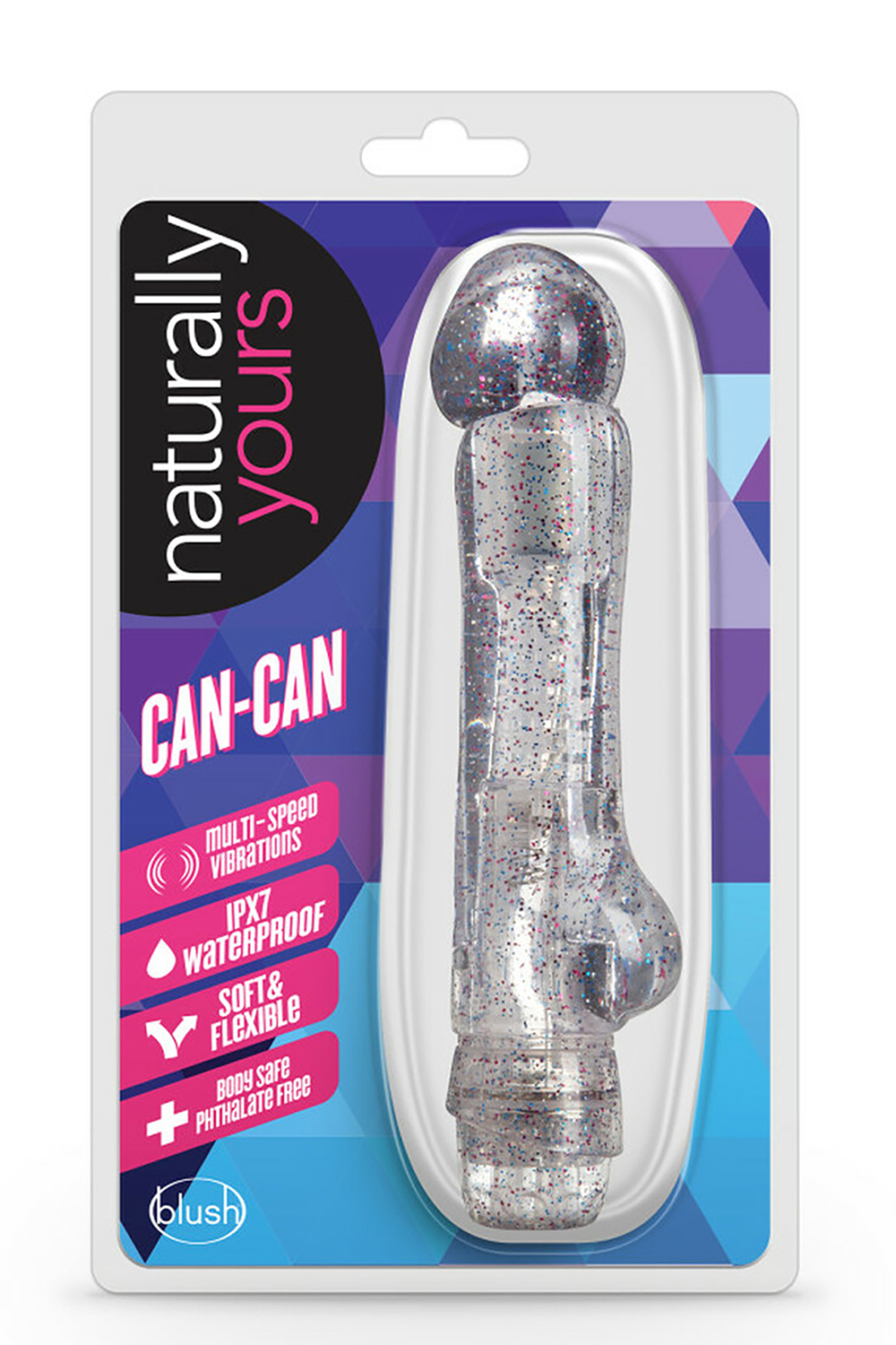 Вібратор гелевий Blush Naturally Yours Can-Can Clear
