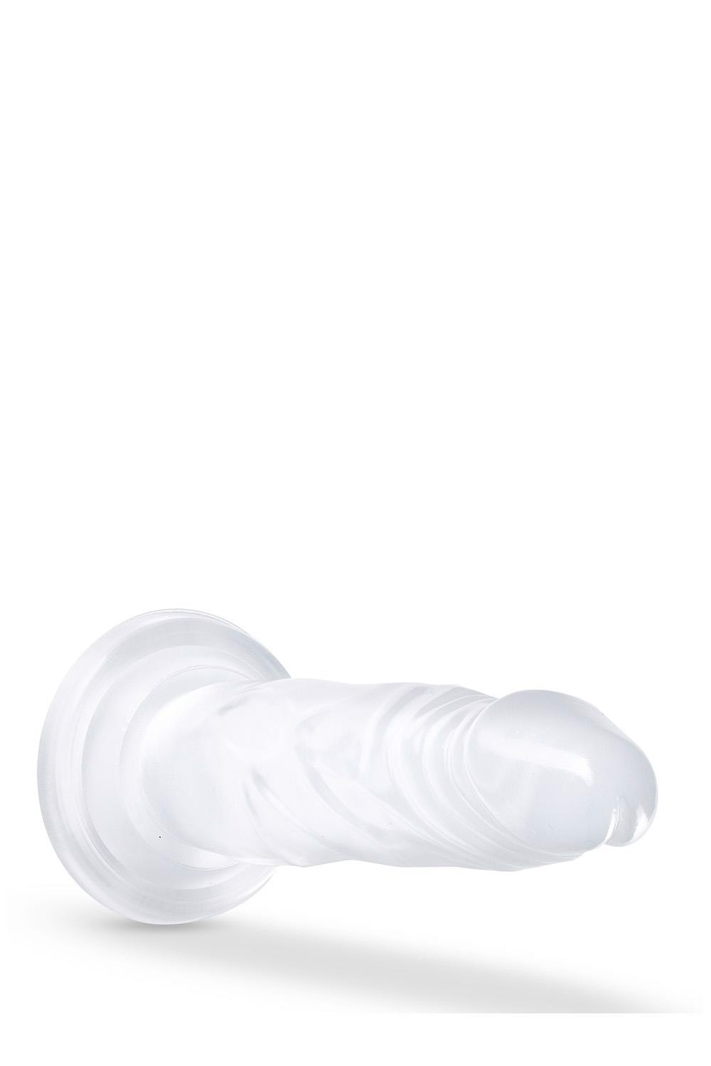 Фаллоимитатор реалистичный на присоске Blush B Yours прозрачный, 19 х 3.8 см