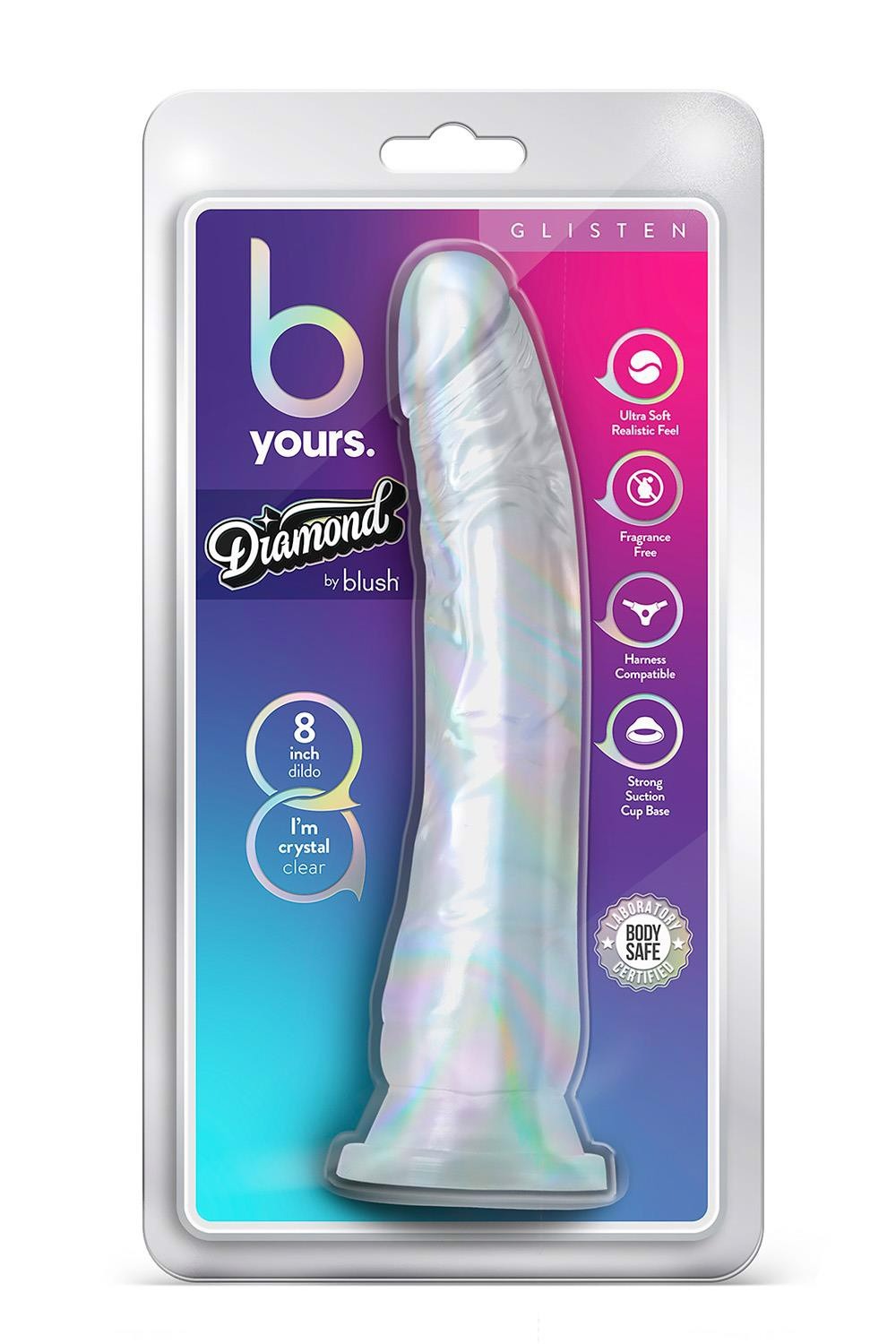 Фалоімітатор реалістичний, на присосці Blush B Yours прозорий, 22.2 х 5 см
