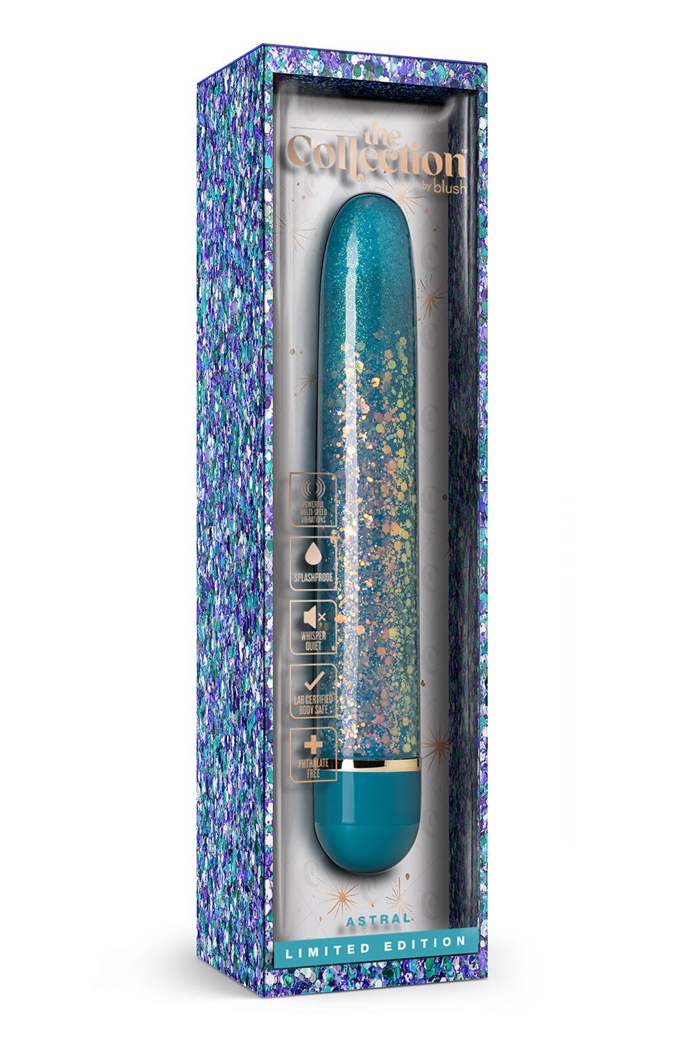 Класичний вібратор Blush THE COLLECTION ASTRAL TEAL