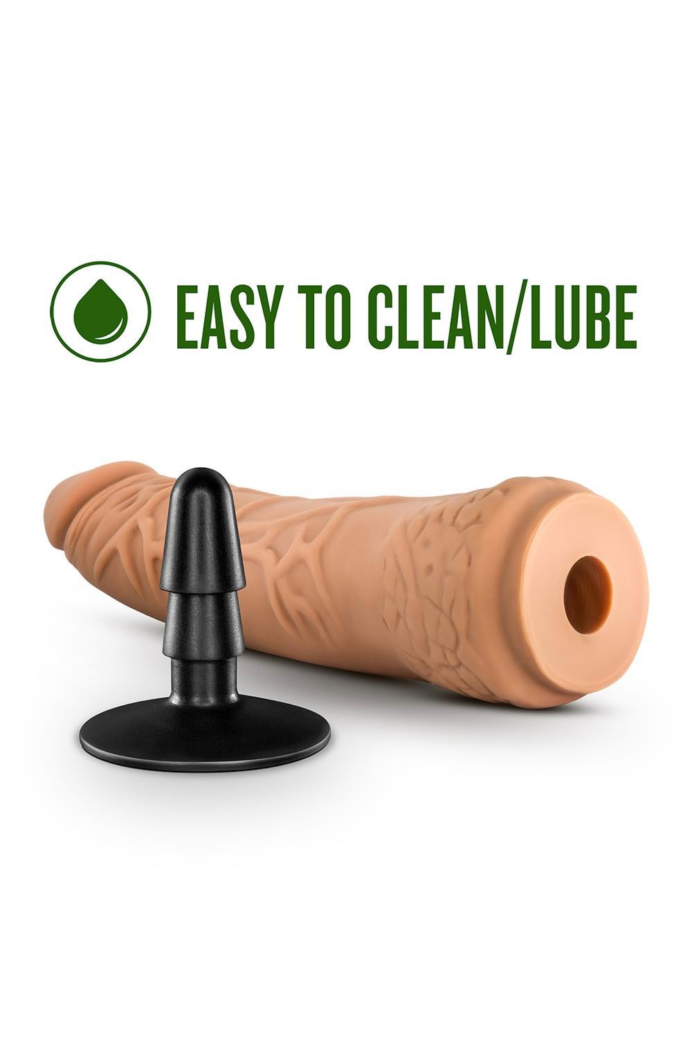 Реалістичний фалоімітатор, LOCK ON HEXANITE DILDO WITH
