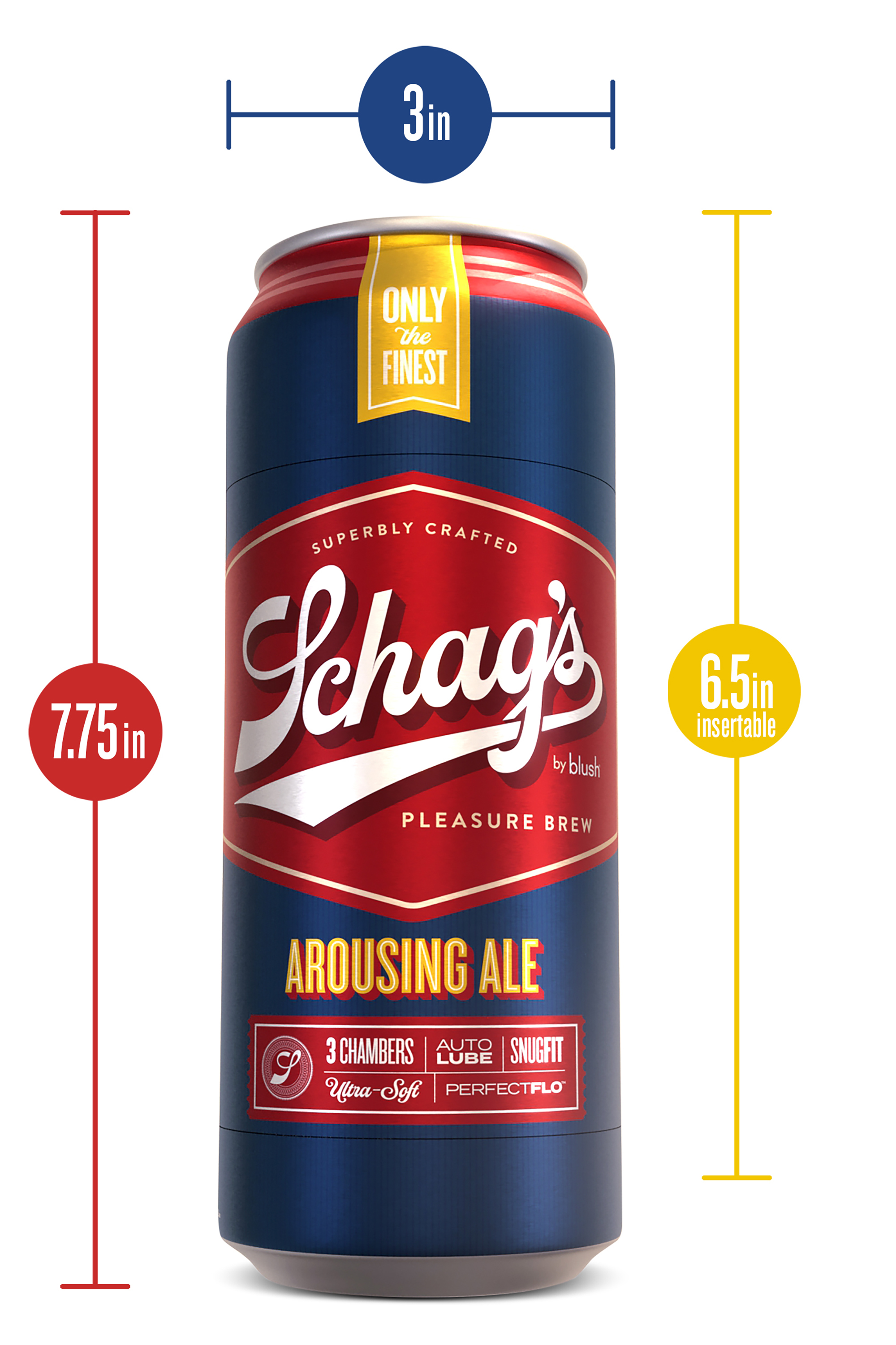 Самосмазывающийся мастурбатор SCHAG’S AROUSING ALE FROSTED