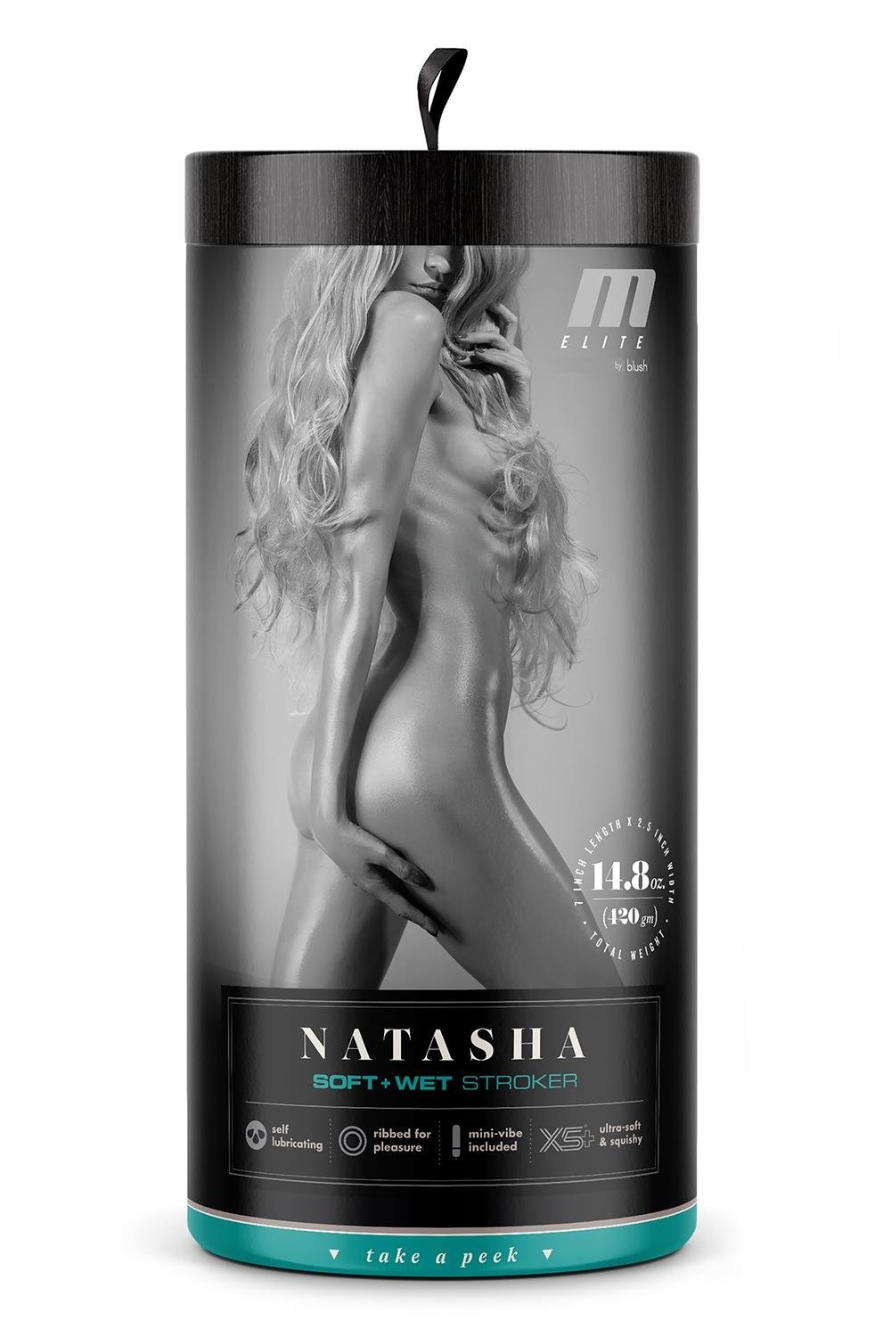 Мастурбатор з віброкулею Blush M For Men Natascha реалістичний, 6.4 см х 17.8 см