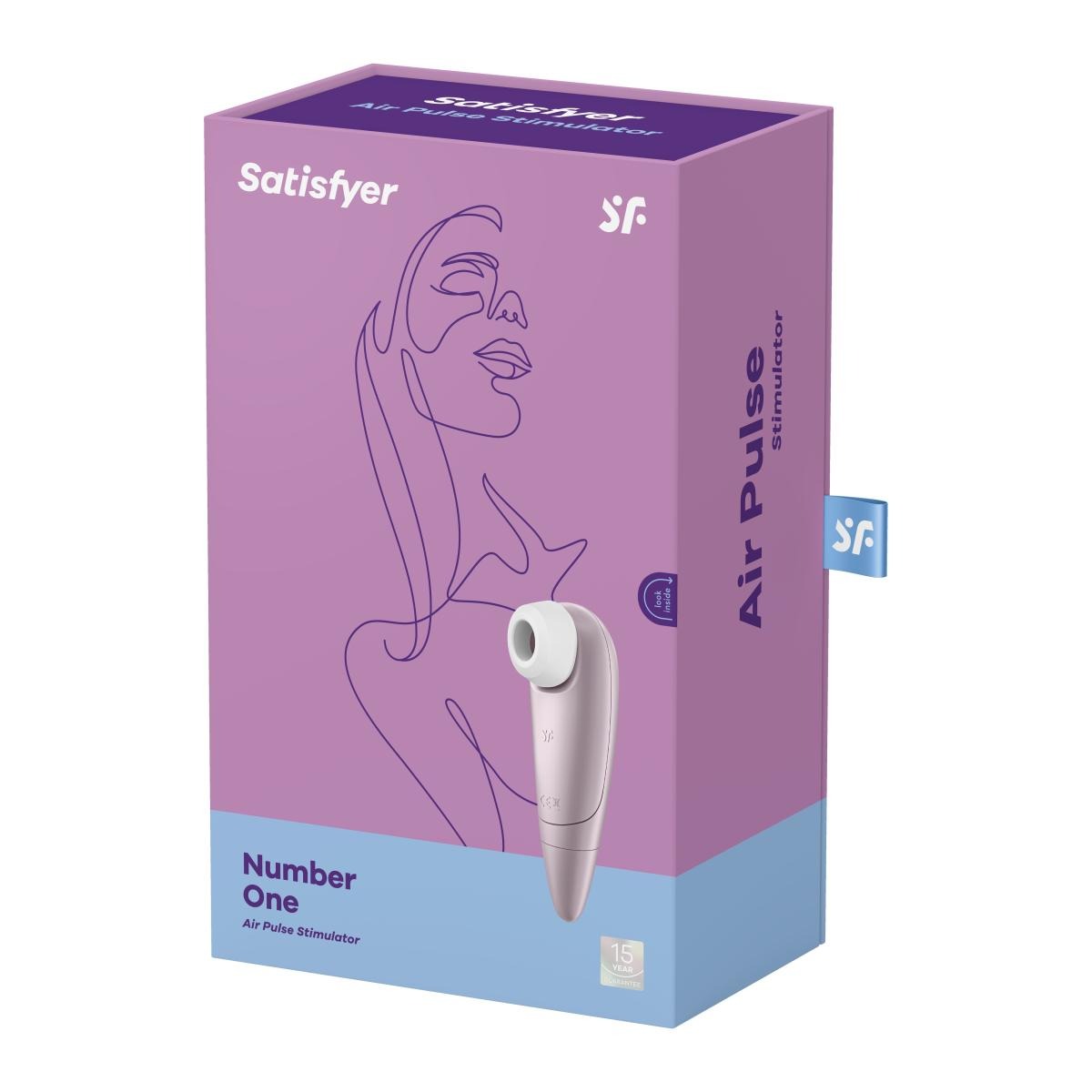Безконтактний вібромасажер SATISFYER Number One, рожевий перламутр