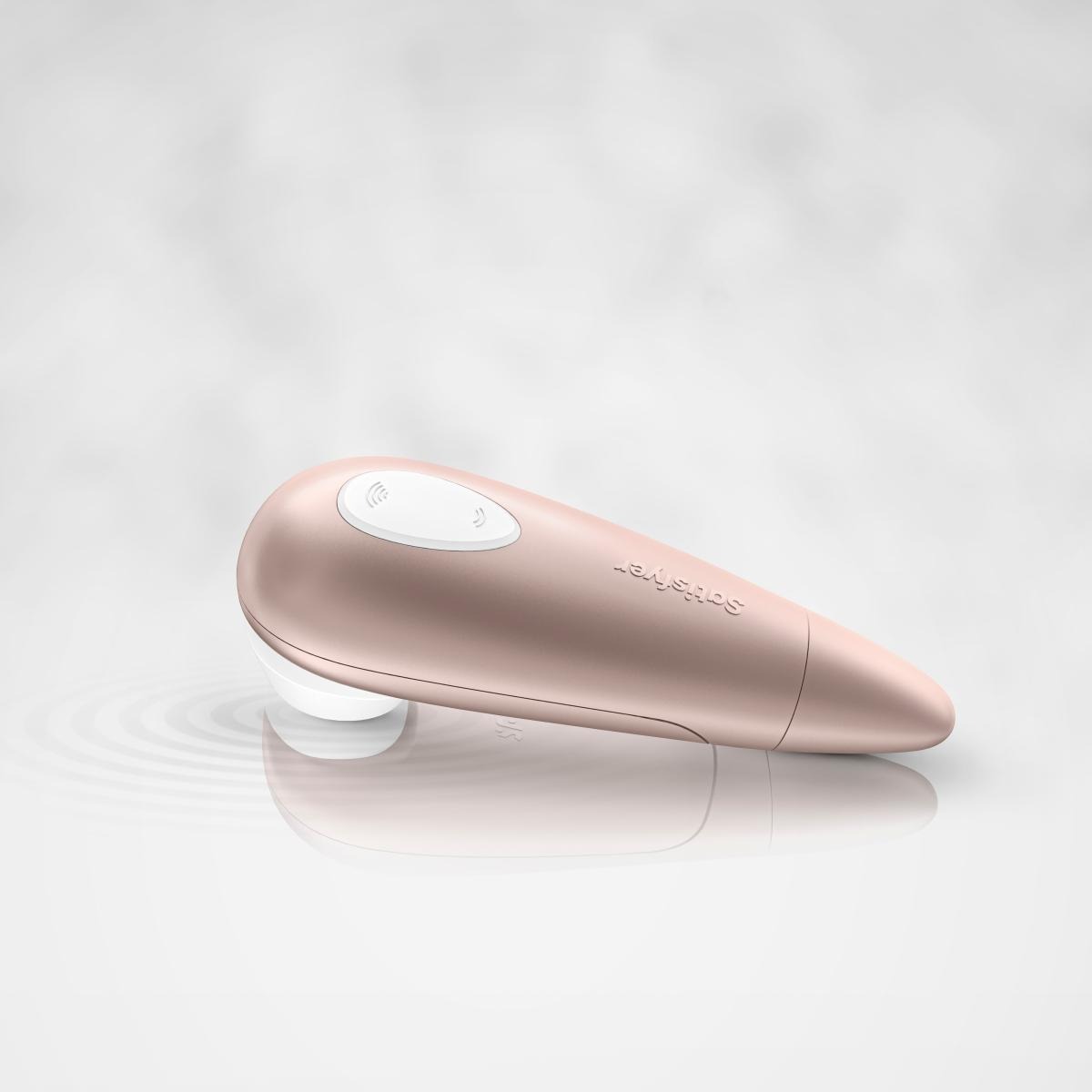 Безконтактний вібромасажер SATISFYER Number One, рожевий перламутр