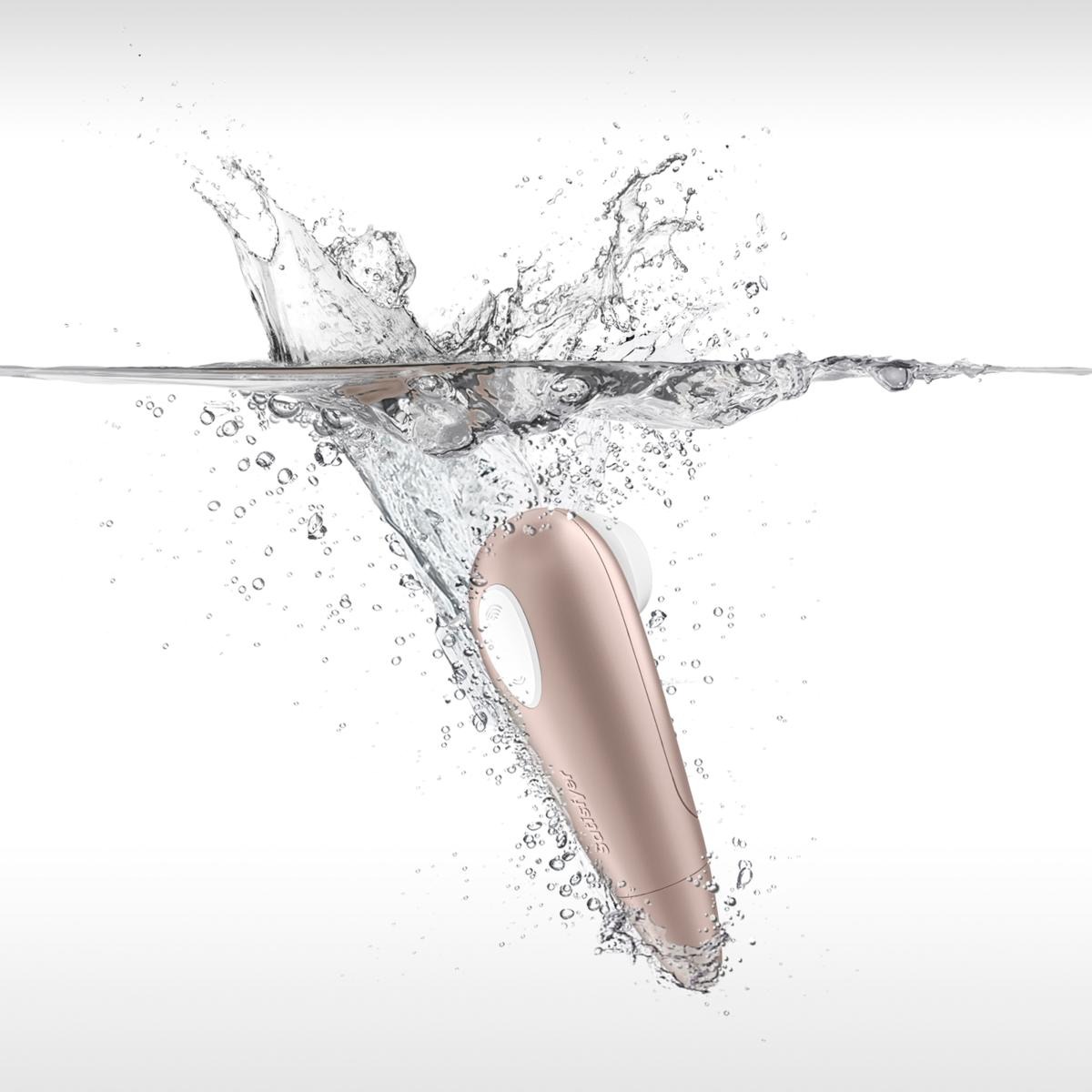 Безконтактний вібромасажер SATISFYER Number One, рожевий перламутр