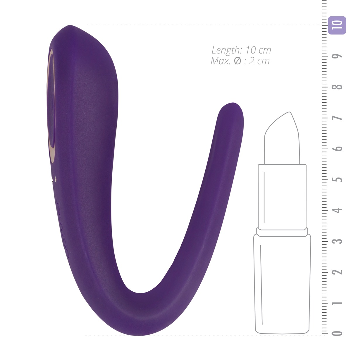 Вібромасажер для двох SATISFYER DOUBLE CLASSIC фіолетовий