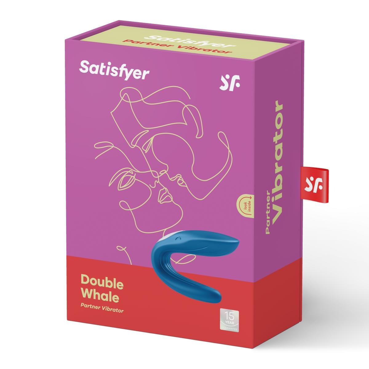 Вібромасажер для двох Satisfyer Partner Whale Couple, синій