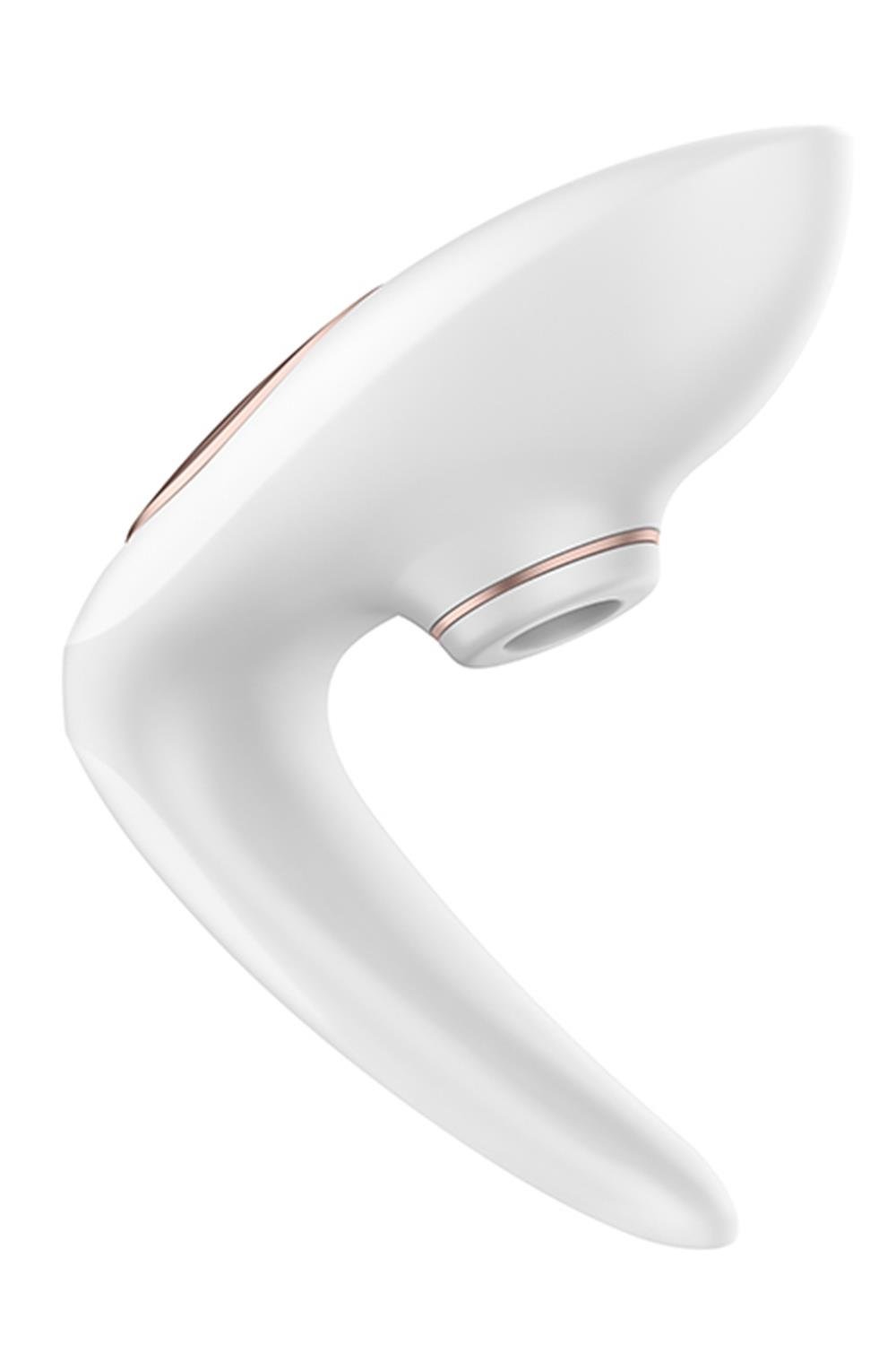 Вибратор для пар с вакуумным стимулятором Satisfyer Pro 4 Couples белый