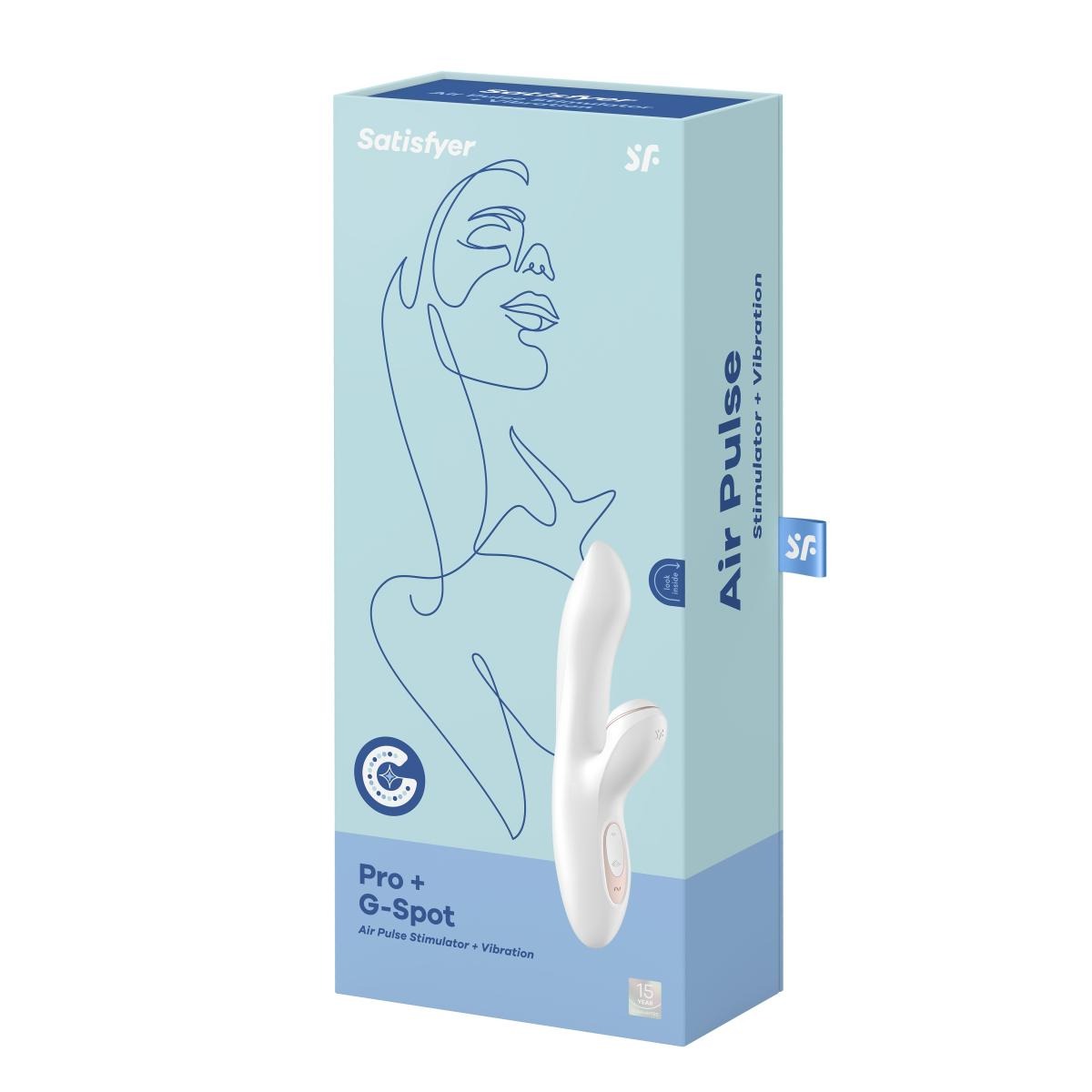 Вакуумний вібромасажер кролик Satisfyer Pro G-Spot, білий