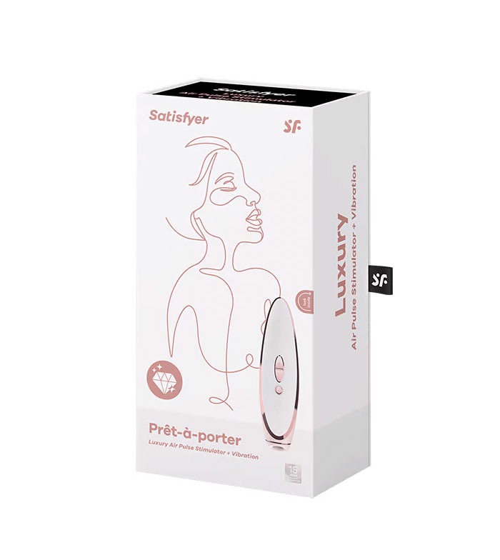 Вакуумний кліторальний стимулятор Satisfyer Luxury Pret-a-Porter, білий
