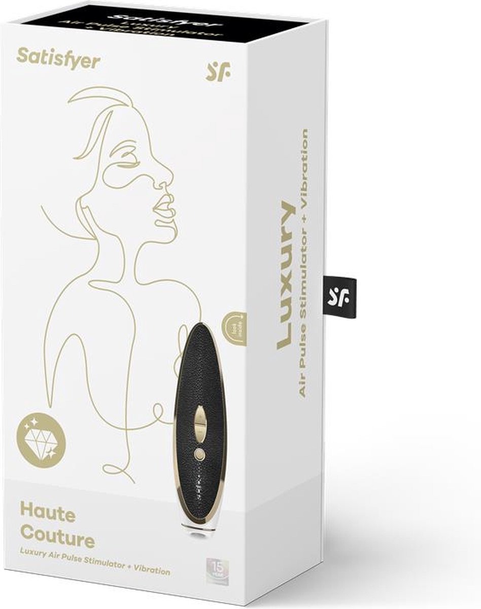 Вакуумний кліторальний стимулятор Satisfyer Luxury Haute Couture, чорний
