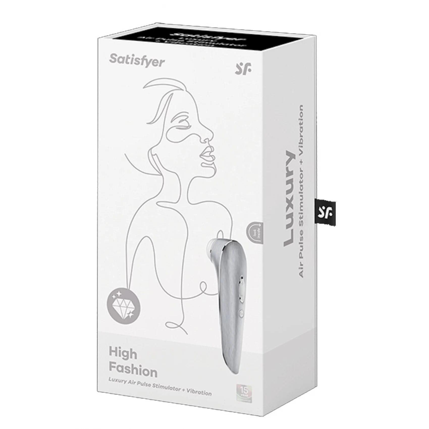Вакуумний кліторальний стимулятор Satisfyer High Fashion колір металік