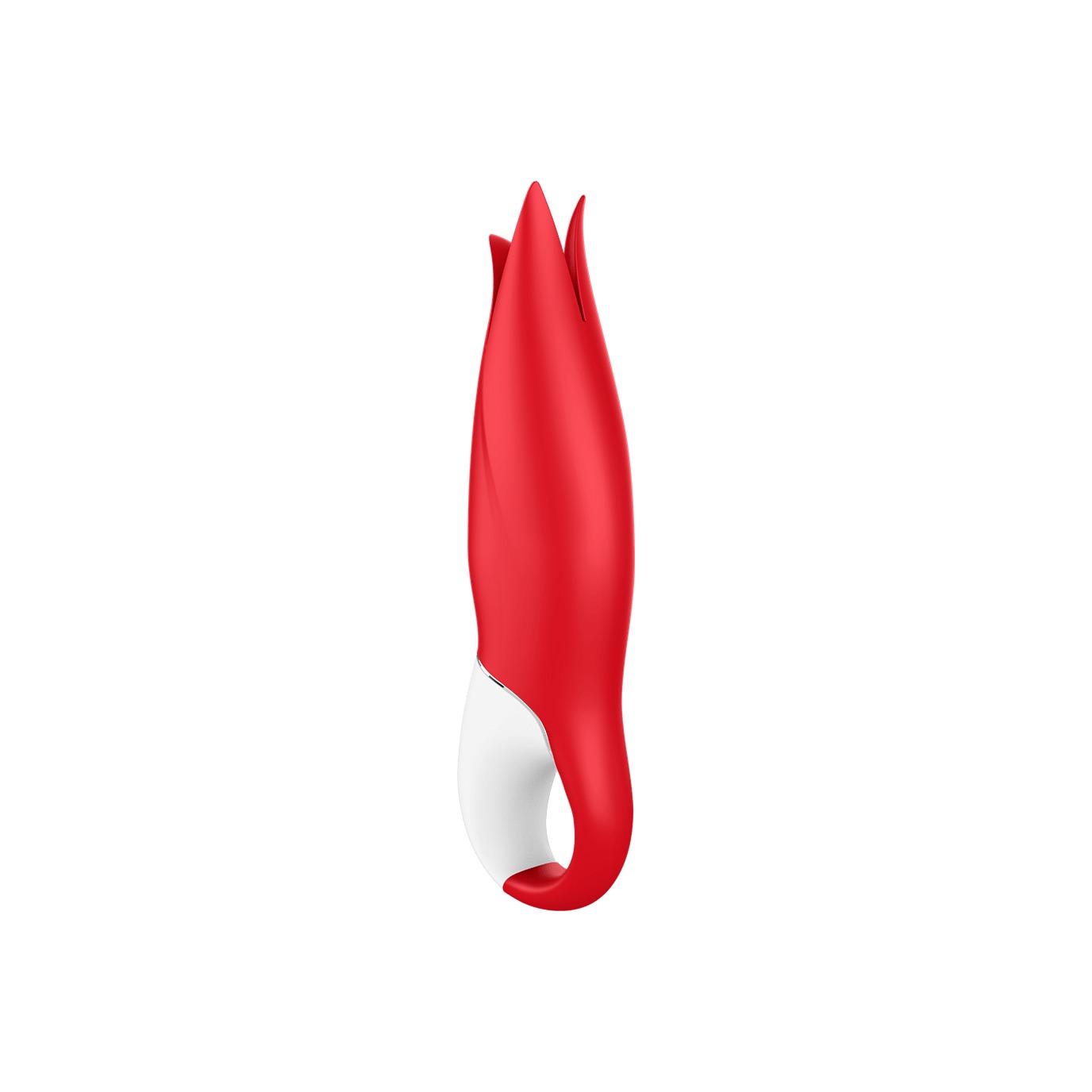 Вібратор у формі Квітки з м'якими пелюстками Satisfyer Vibes Power Flower, червоний