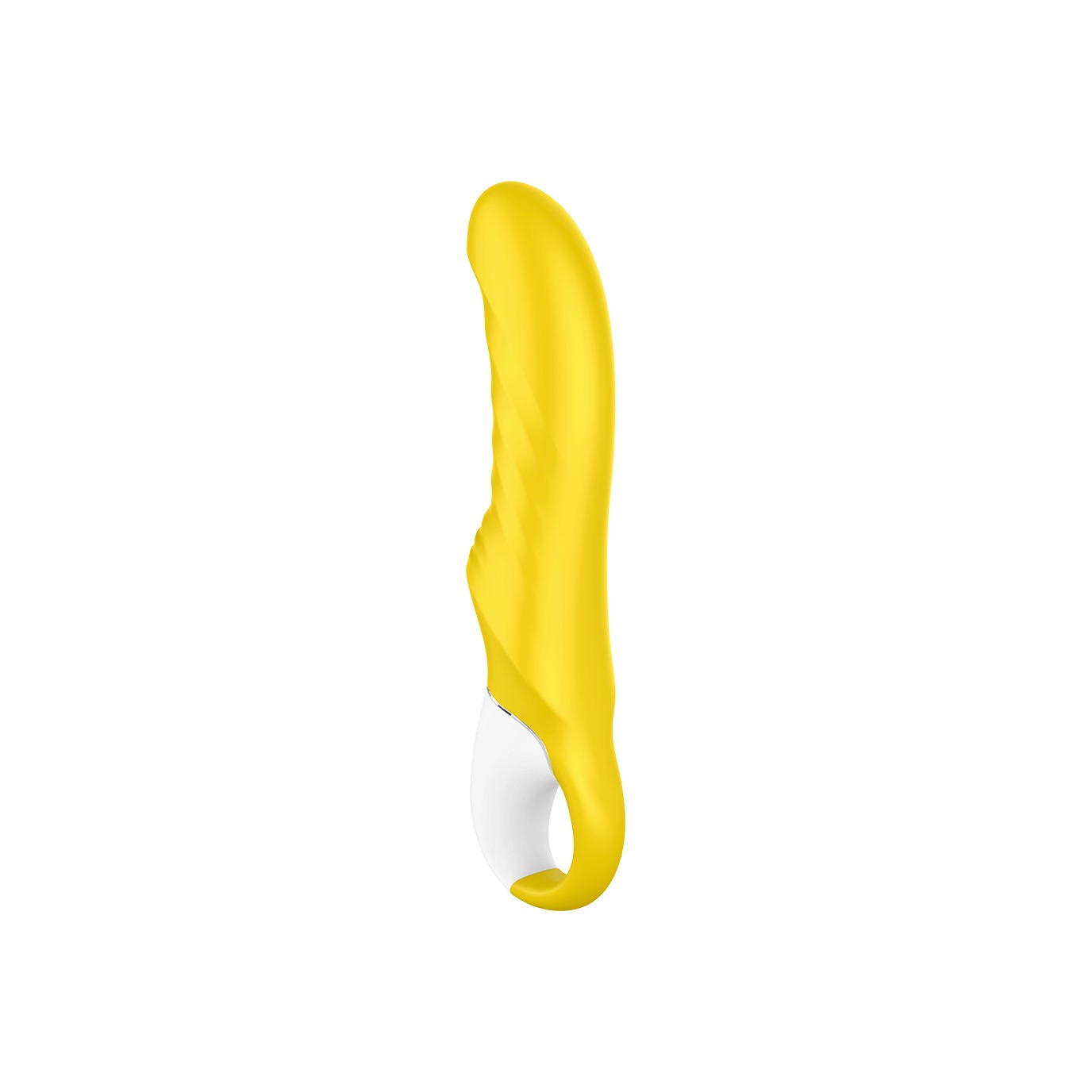 Вибратор для стимуляции точки G с ребристой структурой Satisfyer Yummy Sunshine, желтый