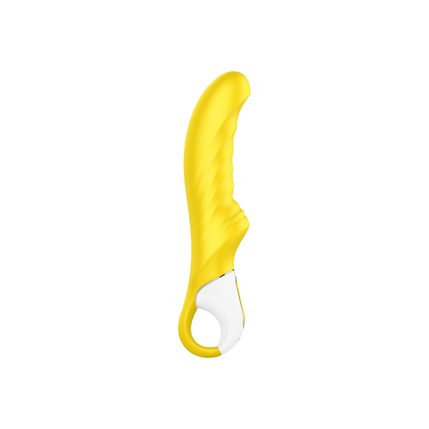 Вибратор для стимуляции точки G с ребристой структурой Satisfyer Yummy Sunshine, желтый