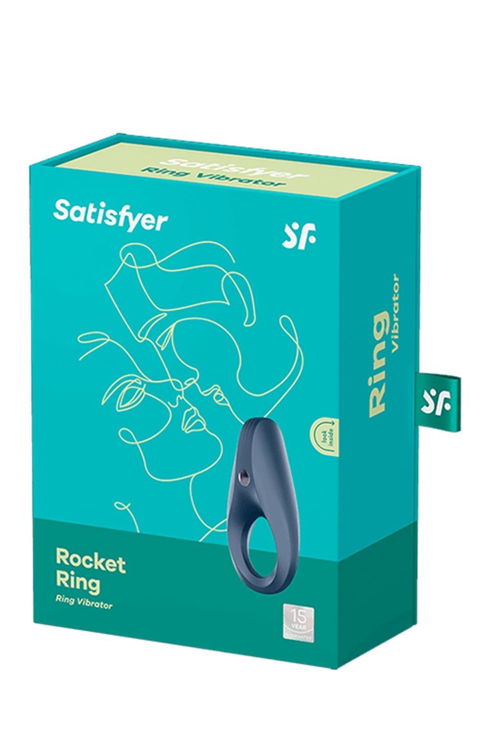 Ерекційне віброкільце Satisfyer Rocket Ring синє