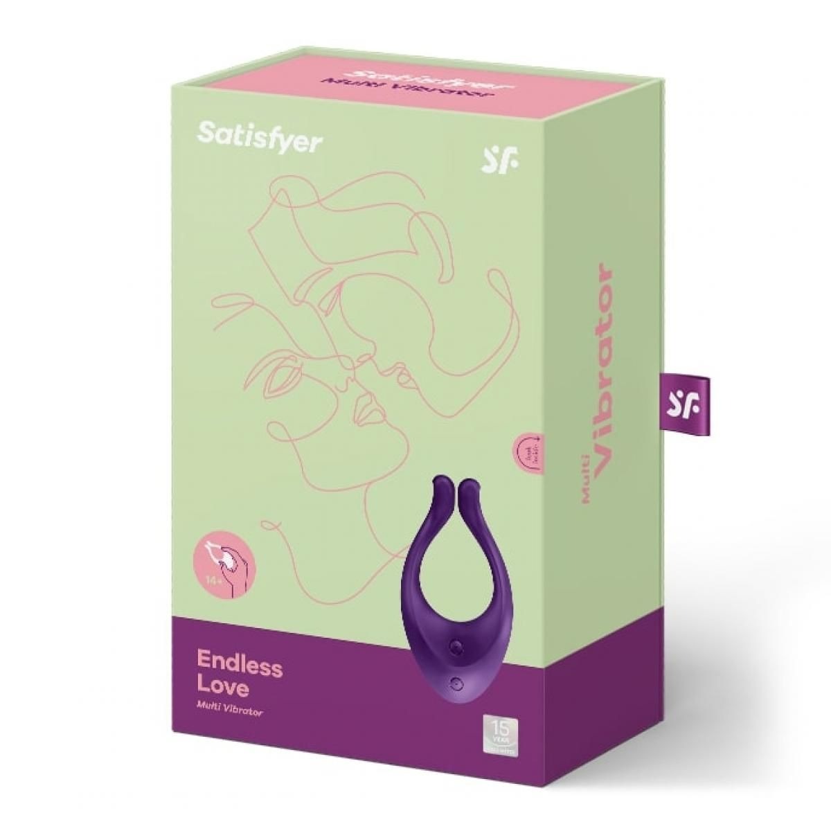 Вібратор для пар Satisfyer Endless Love багатофункціональний, фіолетовий
