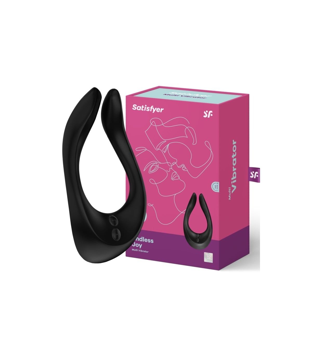 Вібромасажер для двох Satisfyer Endless Joy, чорний