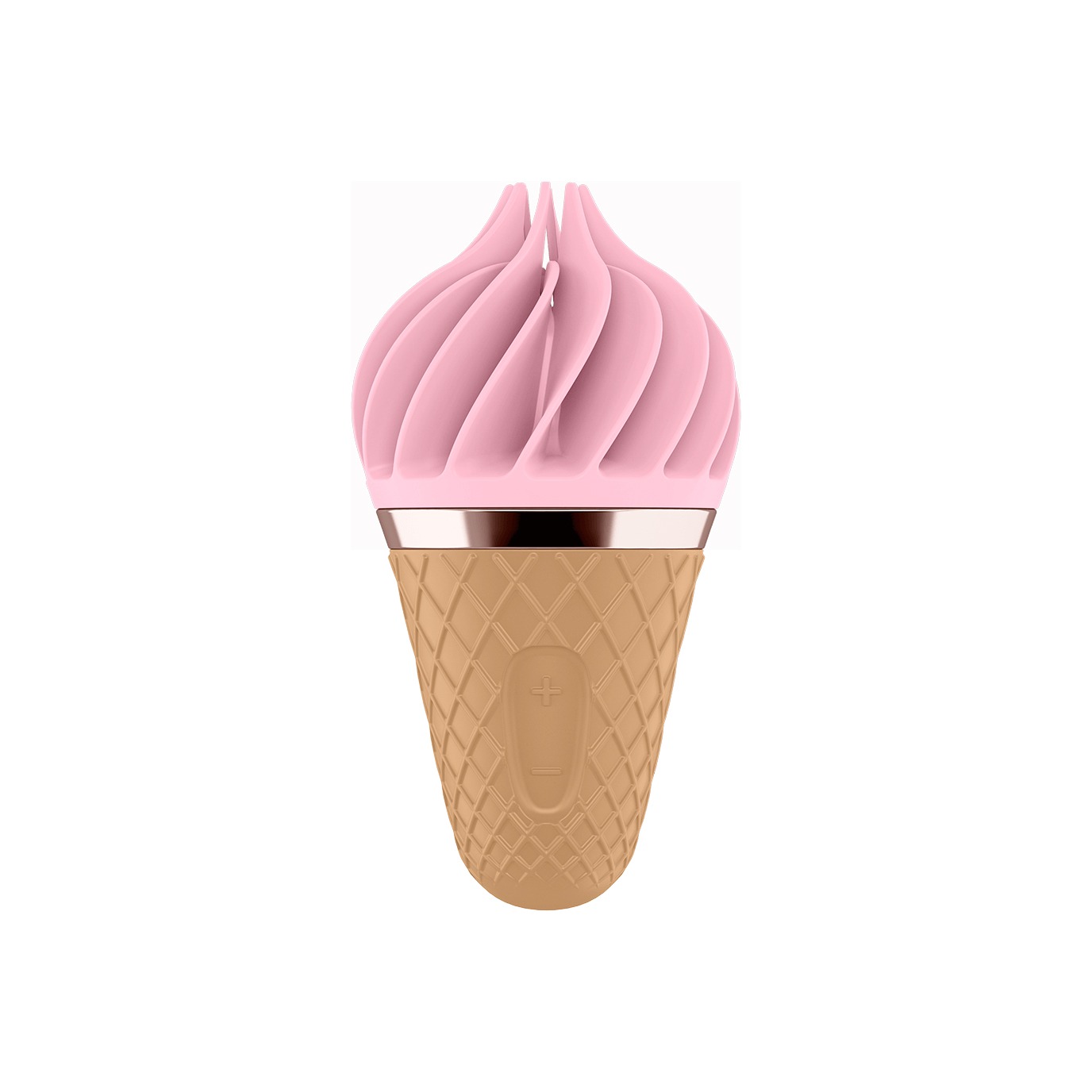 Вібростимулятор для клітора у вигляді Морозива Satisfyer Layons Sweet Temptation, рожевий