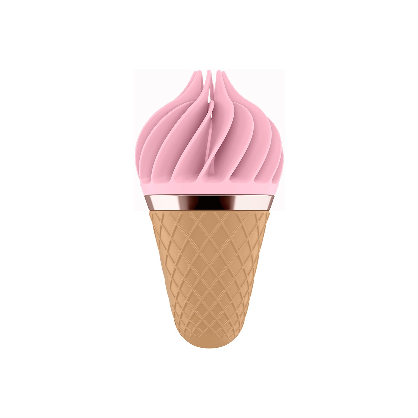 Вібростимулятор для клітора у вигляді Морозива Satisfyer Layons Sweet Temptation, рожевий