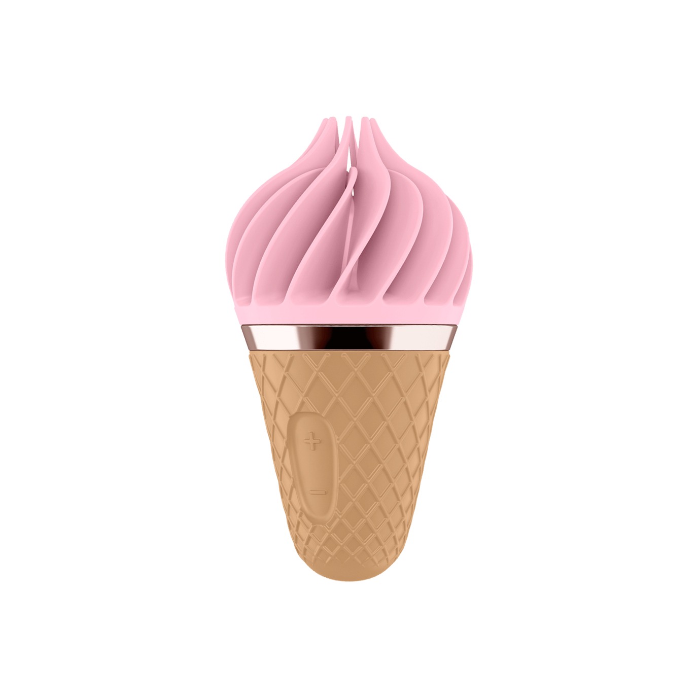 Вібростимулятор для клітора у вигляді Морозива Satisfyer Layons Sweet Temptation, рожевий