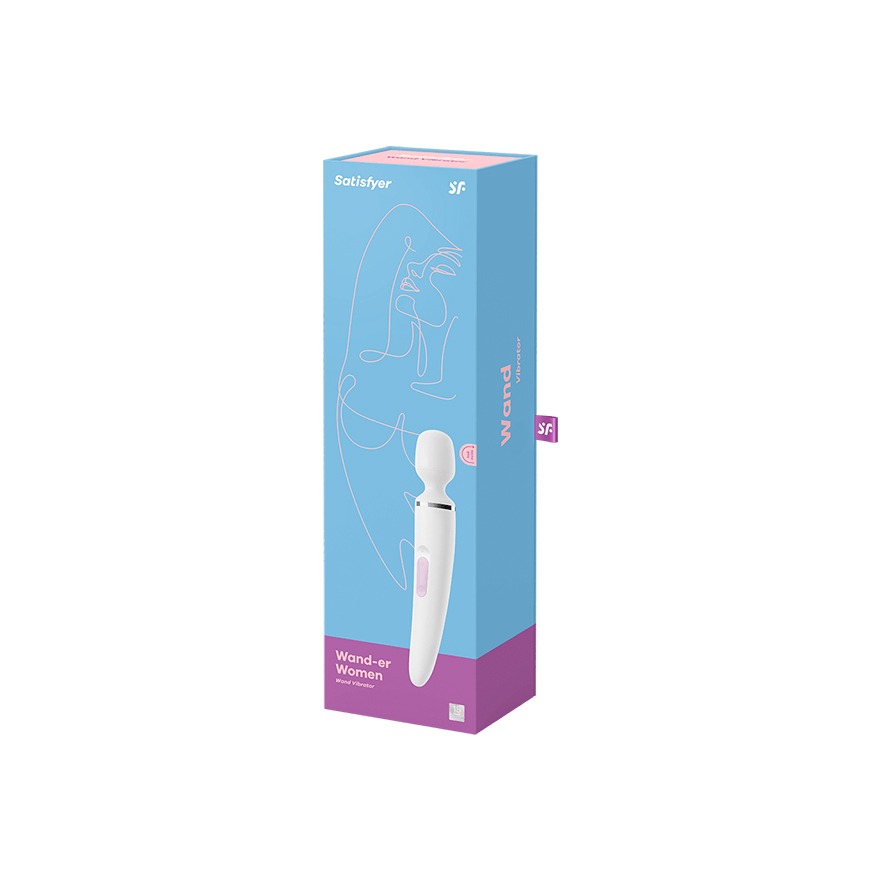 Вібромасажер-мікрофон Satisfyer Wand-er Woman, білий, XXL