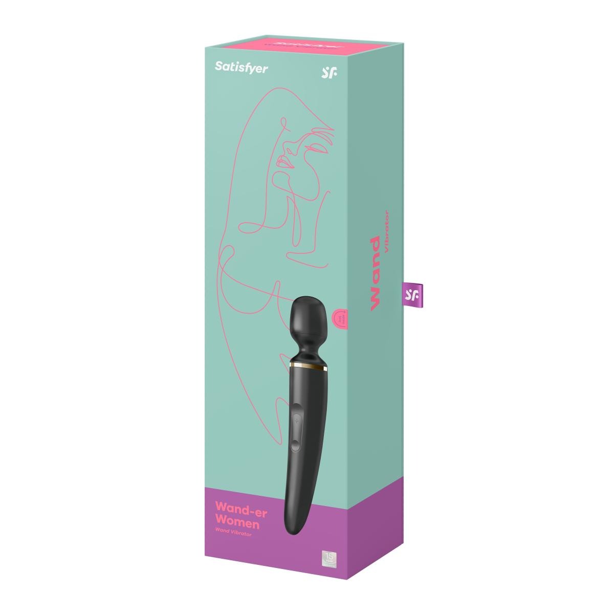 Вібромасажер-мікрофон Satisfyer Wand-er Woman, чорний