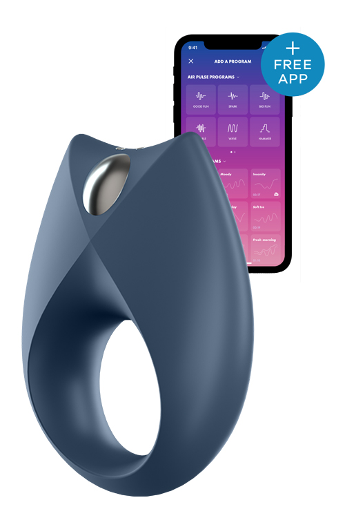 Ерекційне віброкільце Satisfyer Royal One синє