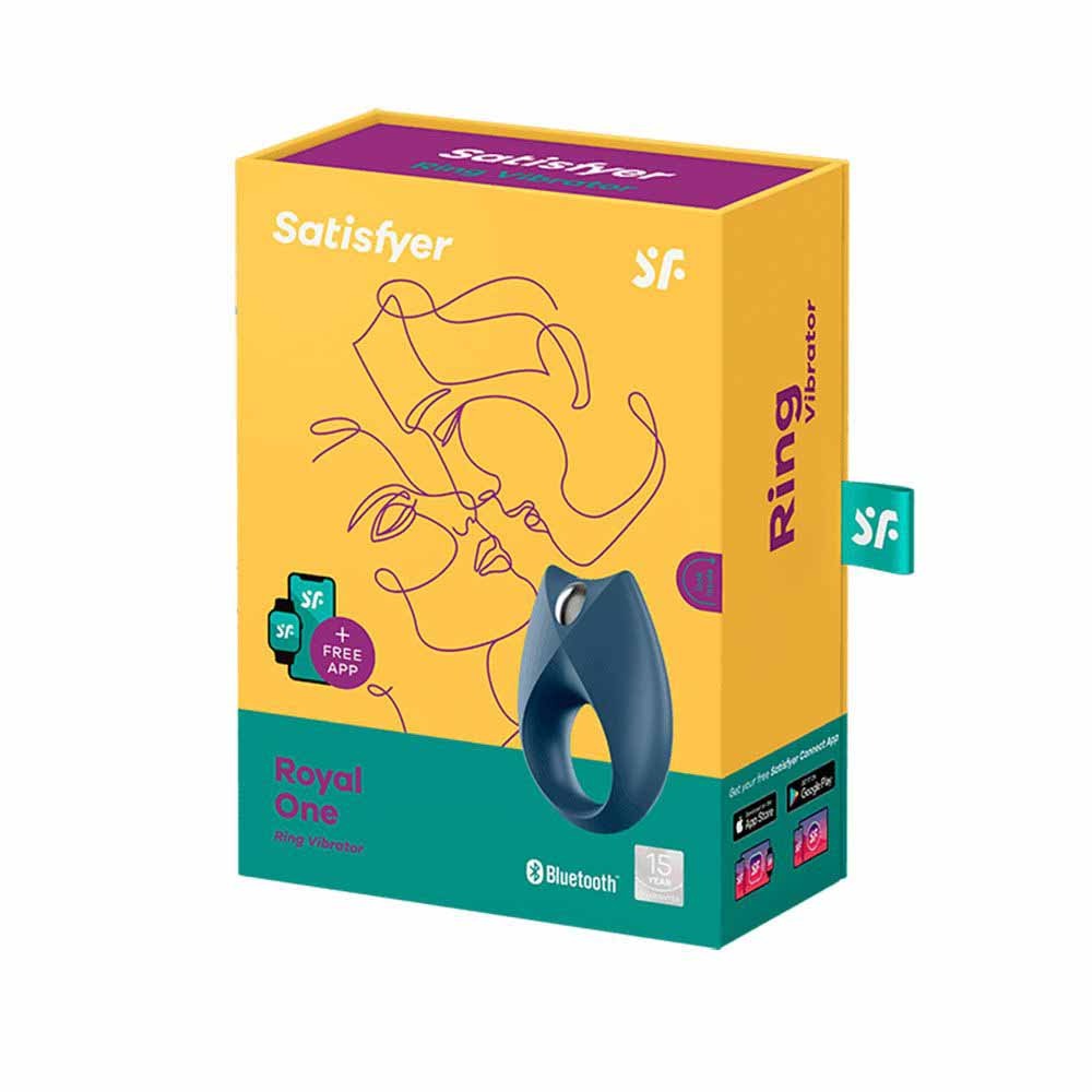 Ерекційне віброкільце Satisfyer Royal One синє