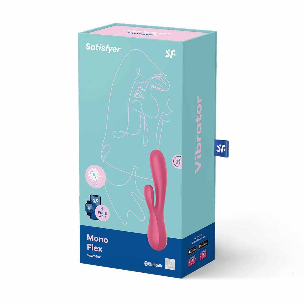Вібратор кролик смарт Satisfyer Mono Flex, червоний