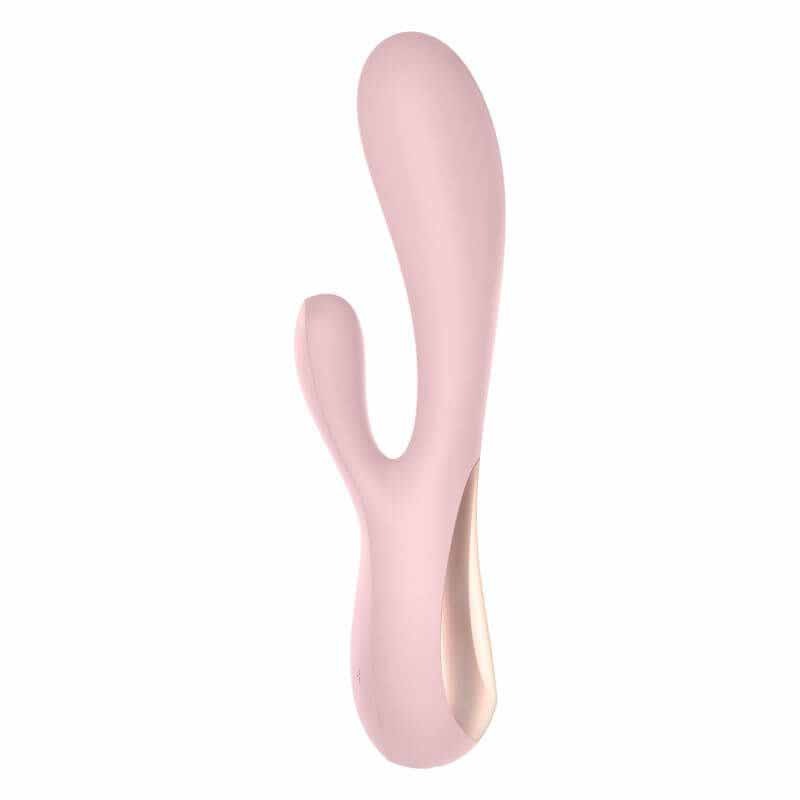 Вибромассажер кролик SATISFYER MONO FLEX с подключением к приложению, розовый