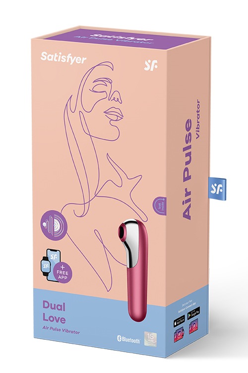 Вакуумний кліторальний стимулятор SATISFYER DUAL LOVE червоний