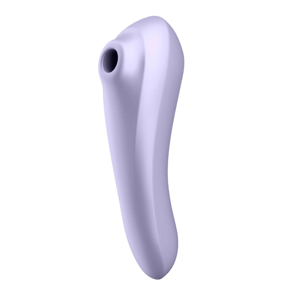Двойной смарт вибратор с вакуумной стимуляцией Satisfyer Dual Pleasure сиреневый