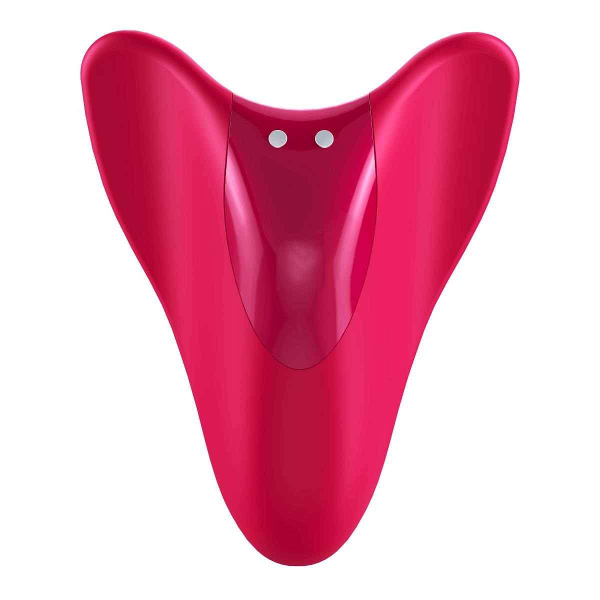 Вибратор эргономичной формы на палец Satisfyer High Fly красный