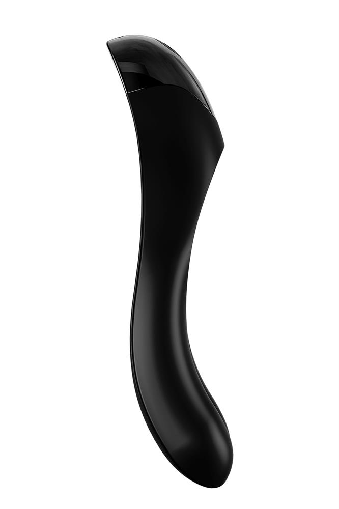 Универсальный мини вибратор на палец Satisfyer Candy Cane черный