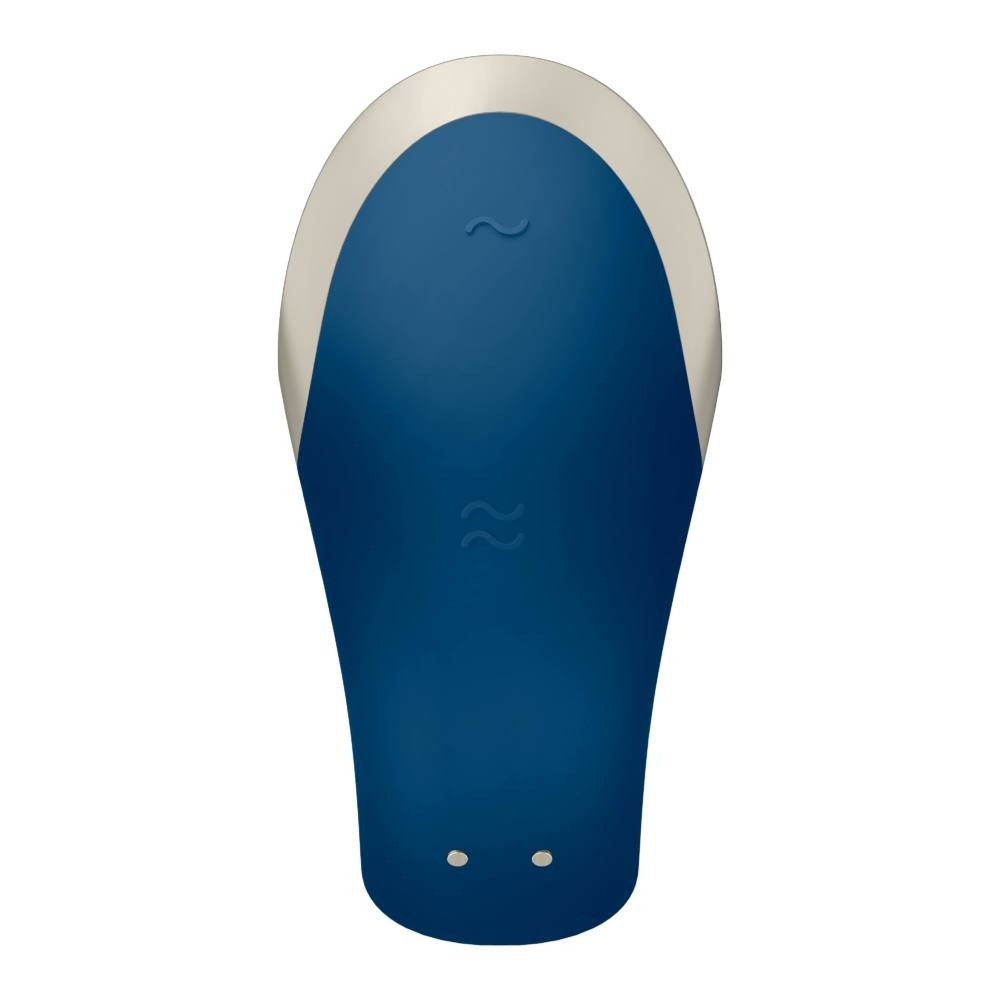 Люксовый Smart вибратор для пар Satisfyer Double Love Luxury, синий