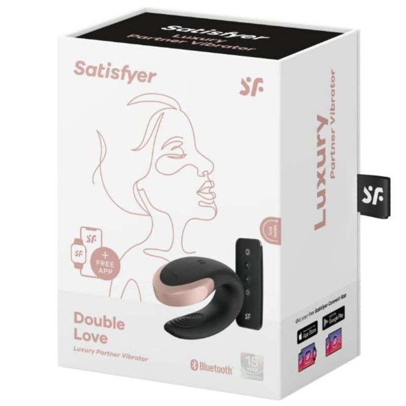 Люксовый смарт вибратор для пар Satisfyer DOUBLE LOVE черный