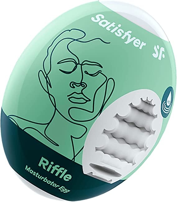 Самосмазывающийся мастурбатор Satisfyer Masturbator Egg RIFFLE