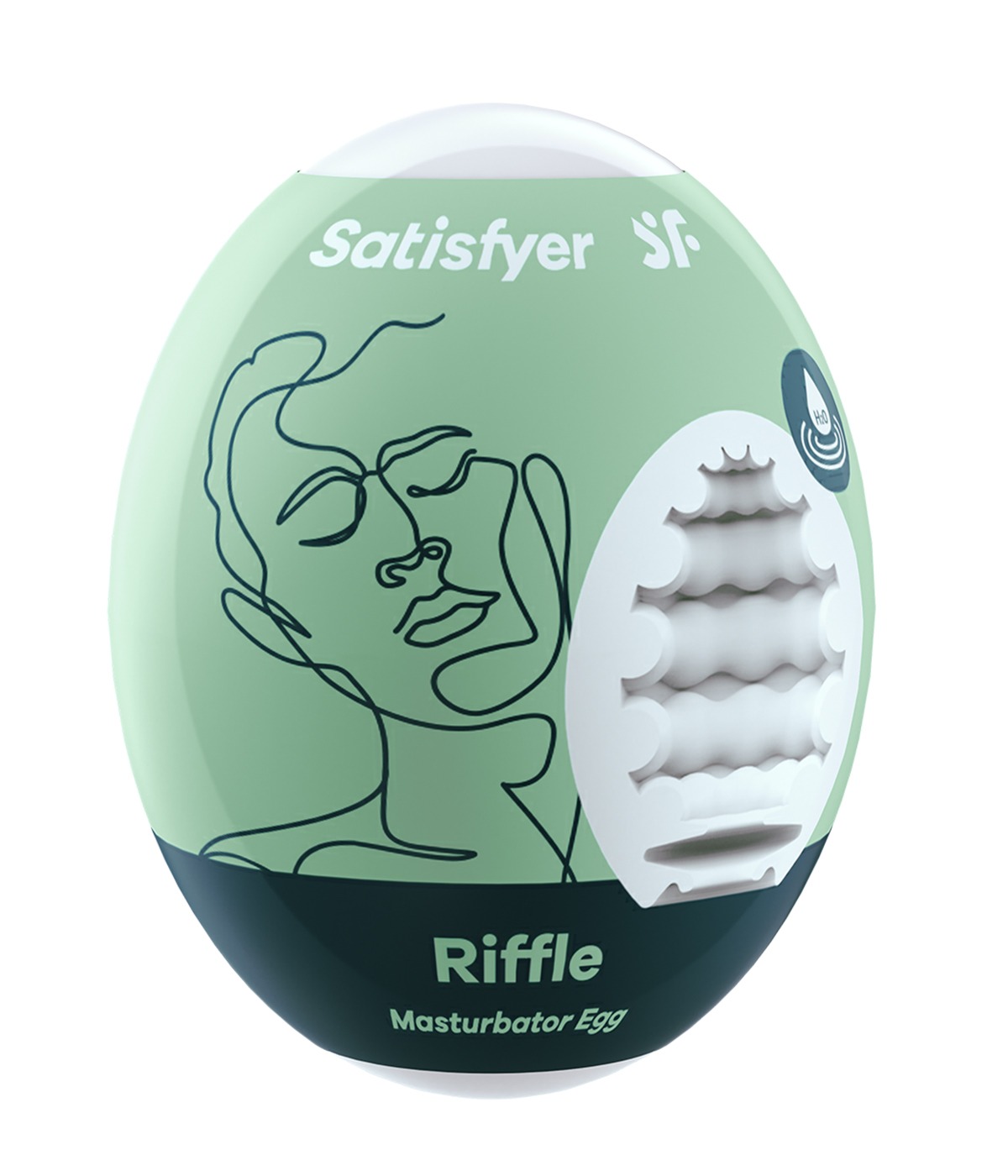 Самосмазывающийся мастурбатор Satisfyer Masturbator Egg RIFFLE